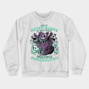 Multiple Personalities - Funny Evil Hell Dog Gift Crewneck Sweatshirt